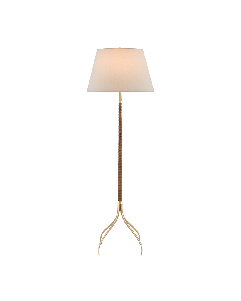 Currey & Co Circus Brass Floor Lamp | 8000-0087