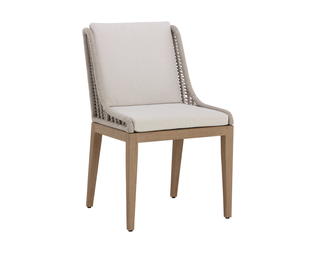 Sorrento Dining Chair - Drift Brown - Palazzo Cream | Sunpan Furniture - 110736