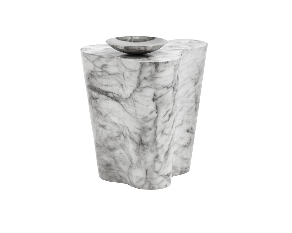 Ava End Table - Small - Marble Look | Sunpan Furniture - 103310