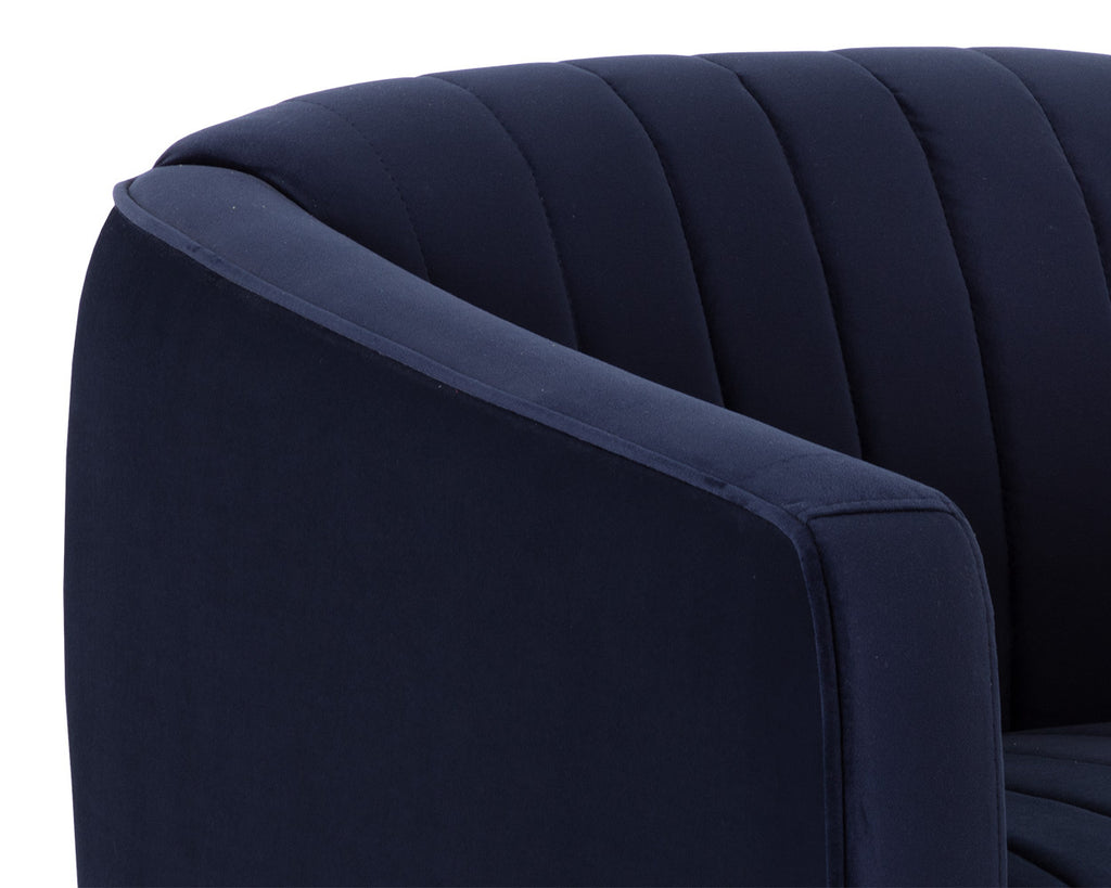 Garrison Swivel Lounge Chair - Abbington Navy | Sunpan Furniture - 110185