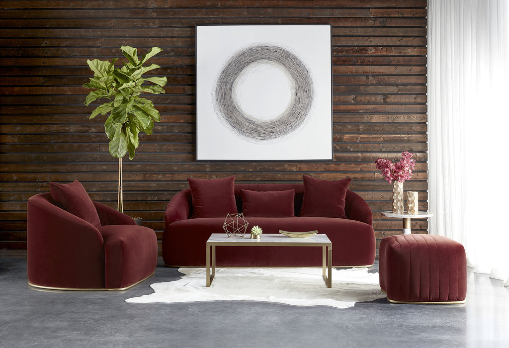 Astrid Sofa - Merlot | Sunpan Furniture - 103642