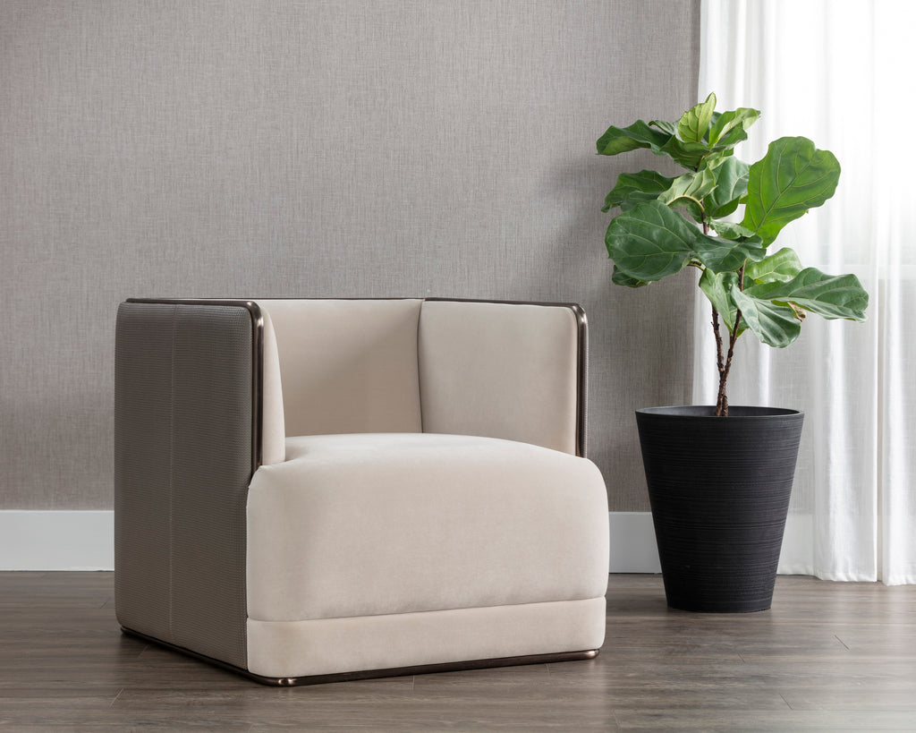 Sierra Armchair - Meg Taupe / Porcini Taupe | Sunpan Furniture - 108049