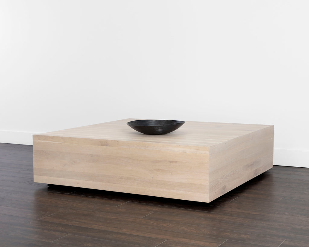 Frezco Coffee Table - Square - Light Oak | Sunpan Furniture - 109597