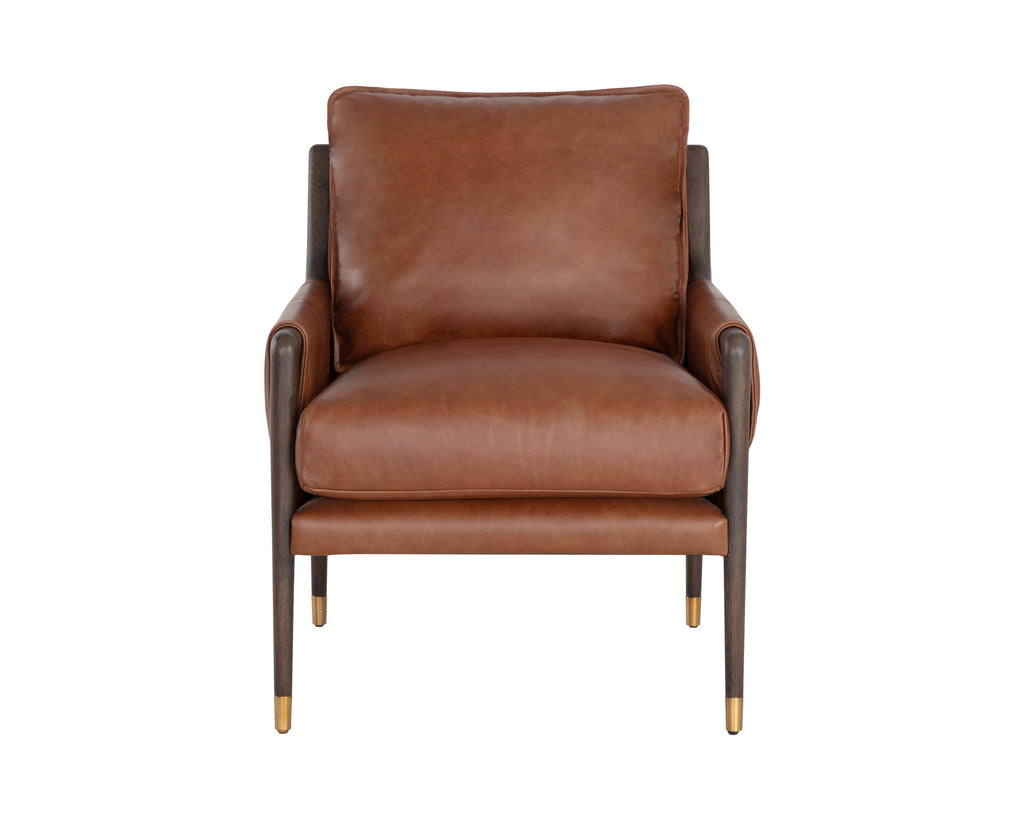 Mauti Armchair - Brown - Shalimar Tobacco Leather | Sunpan Furniture - 110571