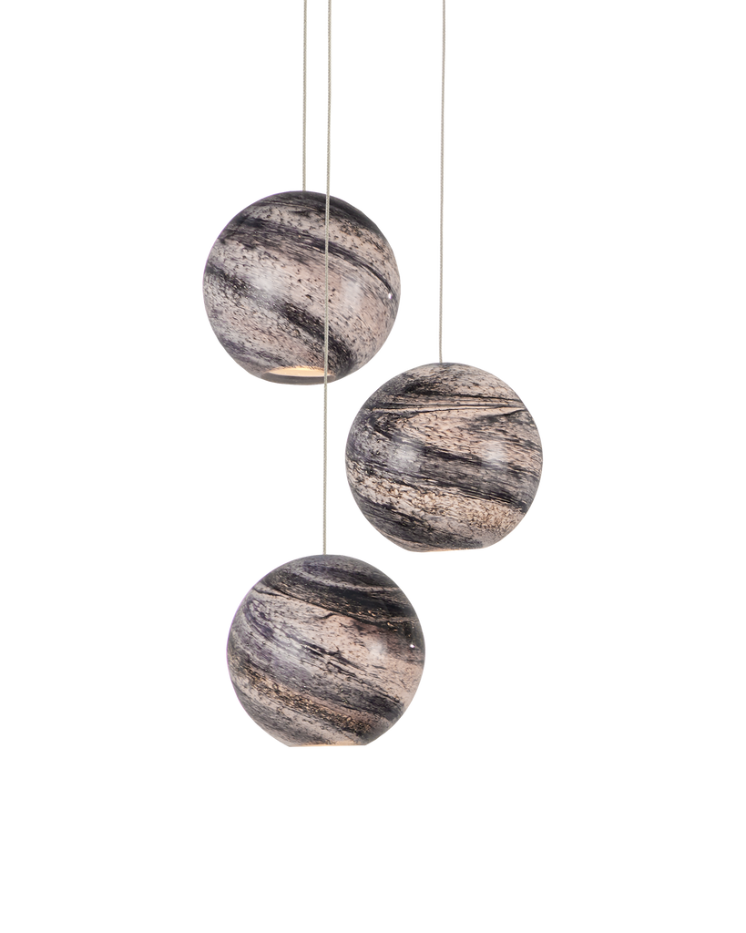 Currey & Co Palatino 3-Light Round Multi-Drop Pendant | 9000-1006