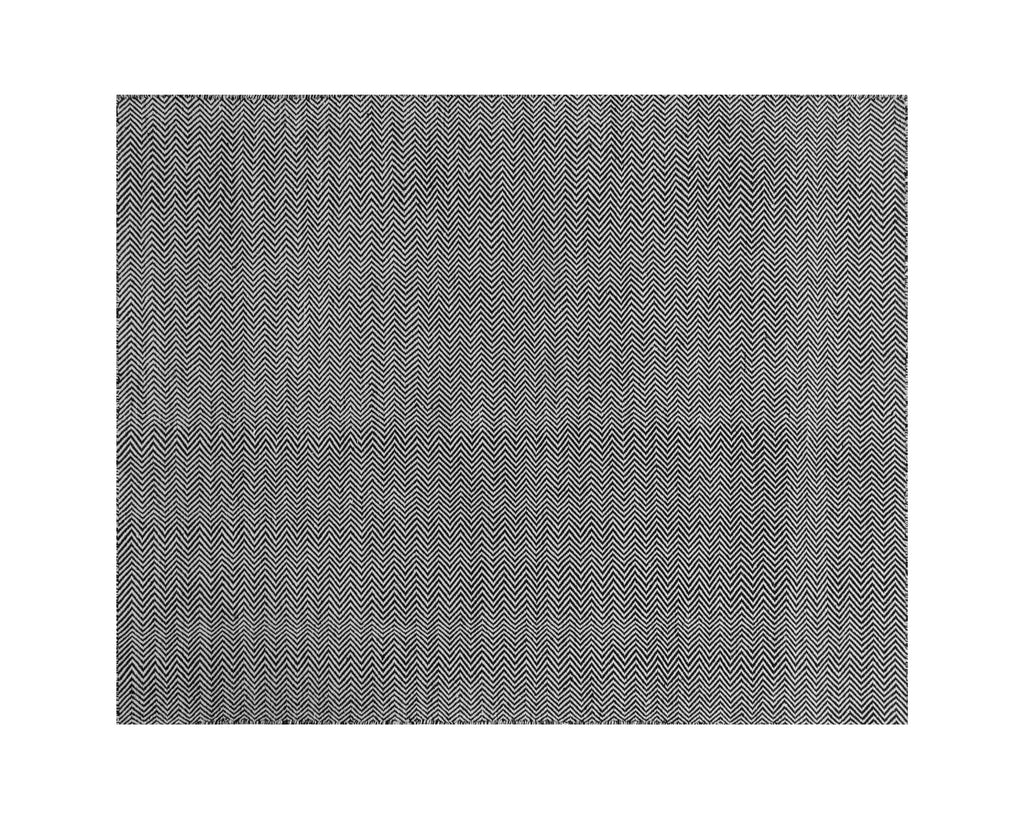 Cusco Hand-Woven Rug - Black / White - 8' X 10' | Sunpan Furniture - 108764