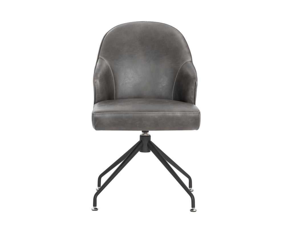 Bretta Swivel Dining Chair - Overcast Grey | Sunpan Furniture - 106102