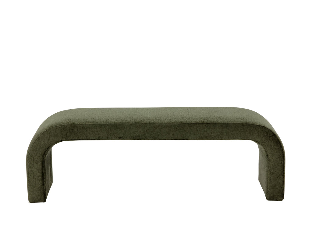 Nahara Bench - Bergen Olive | Sunpan Furniture - 109216