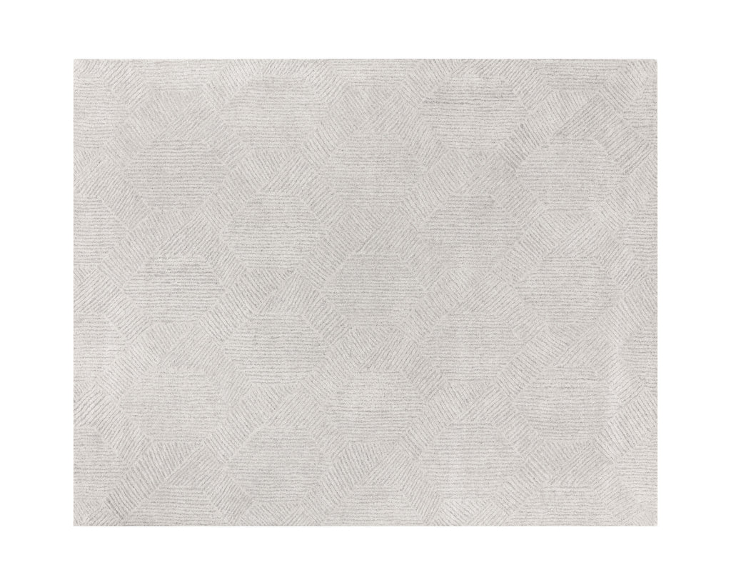 Calais Hand-Tufted Rug - Oatmeal / Grey - 8' X 10' | Sunpan Furniture - 109383