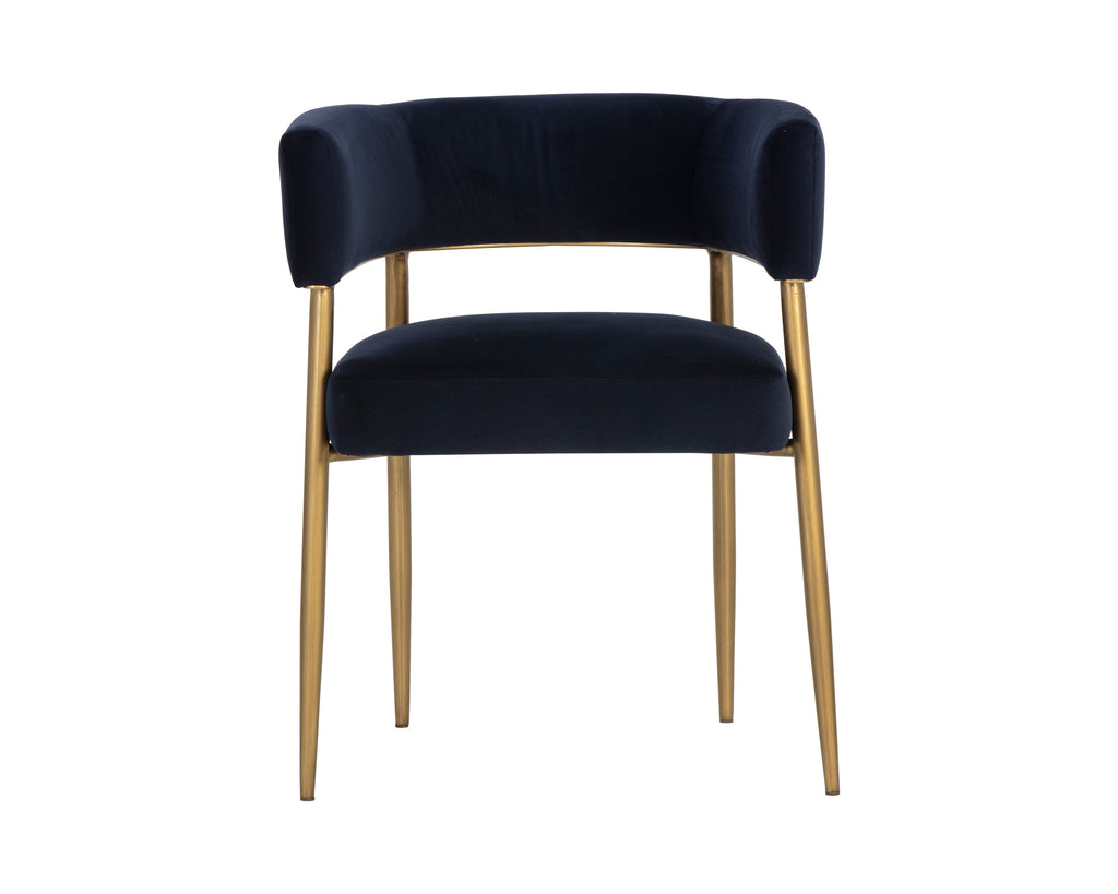 Maestro Dining Armchair - Abbington Navy | Sunpan Furniture - 106493