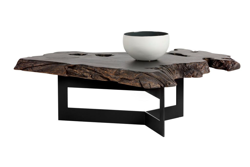 Wyatt Coffee Table - Black / Dark Brown | Sunpan Furniture - 102222