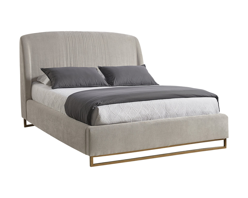 Nevin Bed - Queen - Polo Club Stone | Sunpan Furniture - 105089