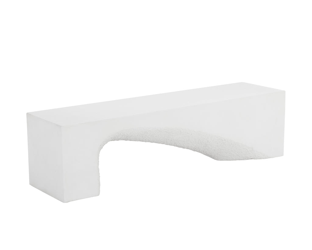 Soma Bench - White | Sunpan Furniture - 110445