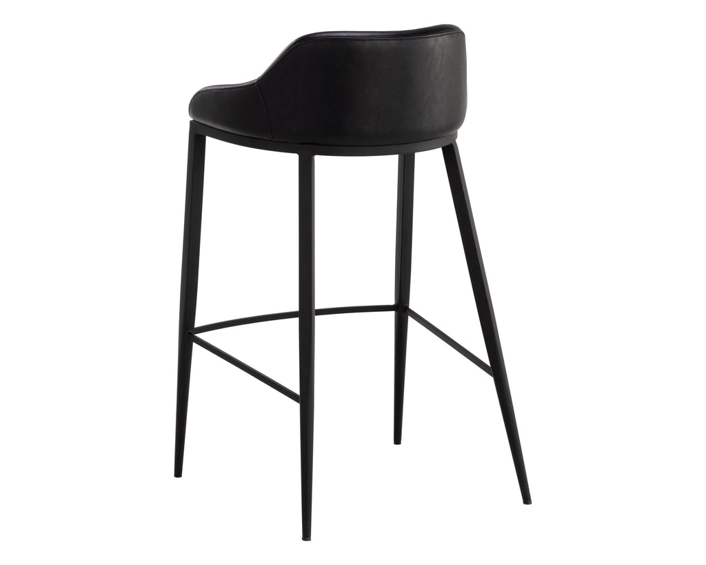 Astra Barstool - Black - Nightfall Black | Sunpan Furniture - 110448