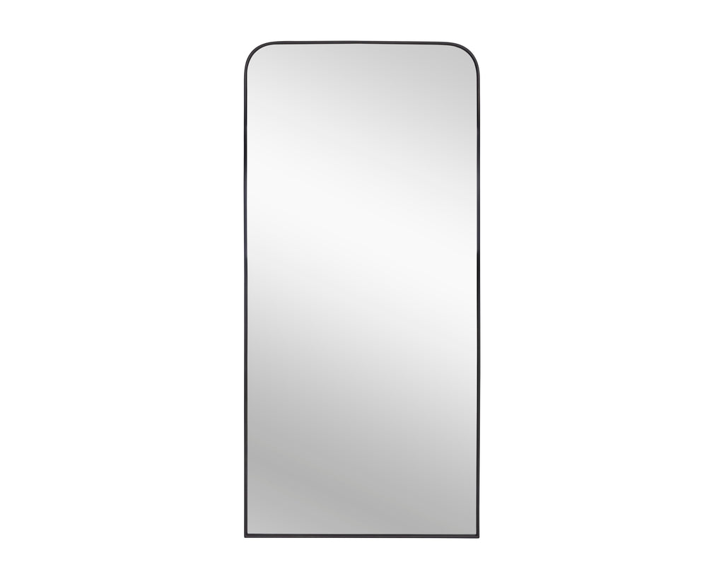 Calabasas Floor Mirror - Black | Sunpan Furniture - 106741