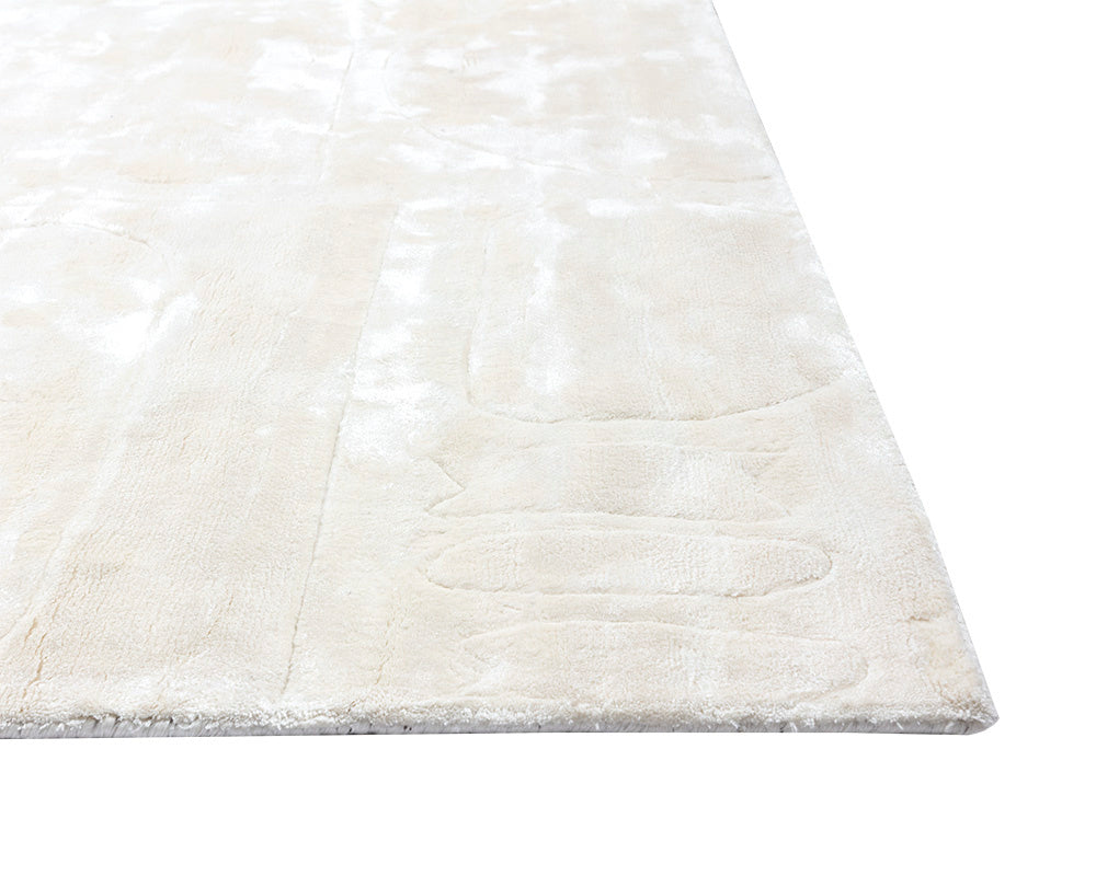 Caruso Hand-Loomed Rug - Cream / Ivory - 6' X 9' | Sunpan Furniture - 109588