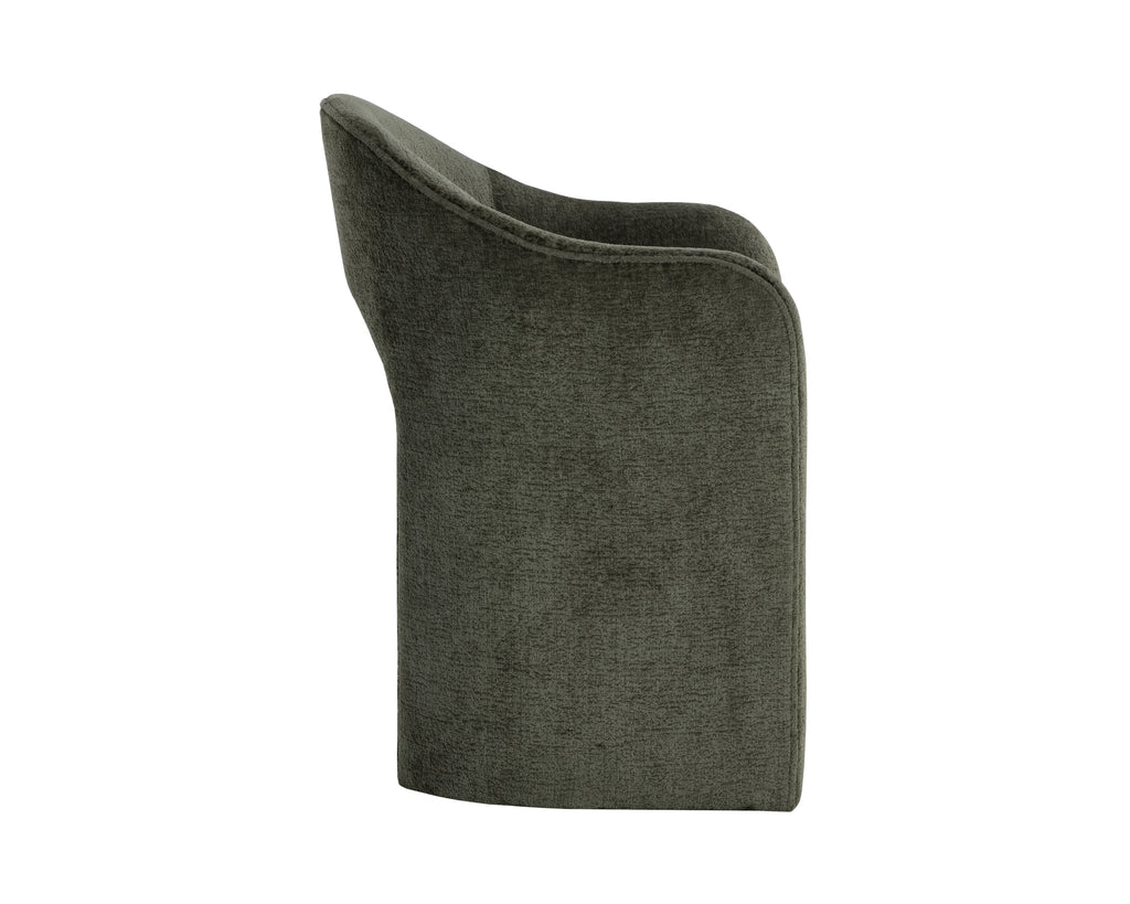 Anaya Dining Armchair - Bergen Olive | Sunpan Furniture - 111484