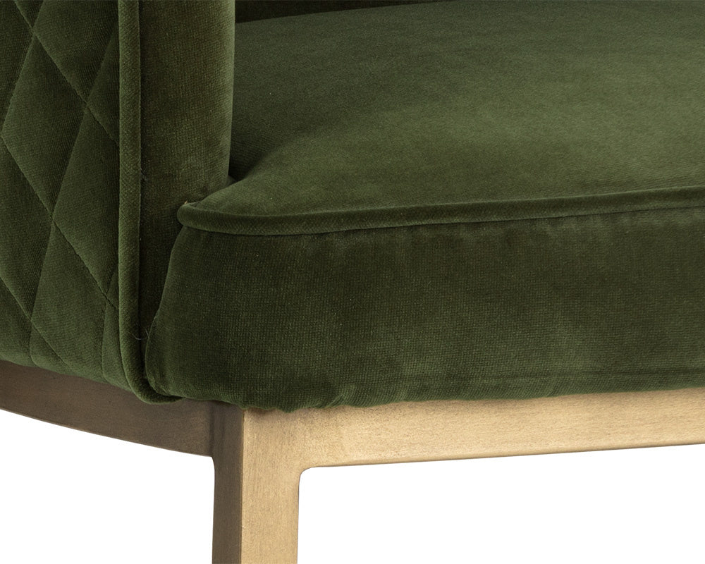 Cornella Dining Armchair - Forest Green | Sunpan Furniture - 103524