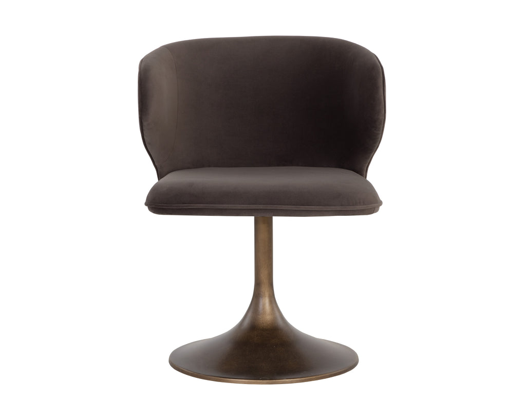 Simone Swivel Dining Chair - Meg Ash | Sunpan Furniture - 108762