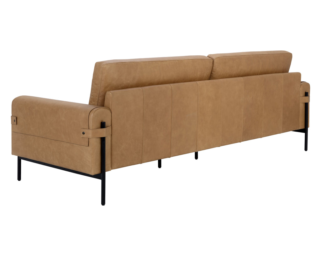 Camus Sofa - Ludlow Sesame Leather | Sunpan Furniture - 111424