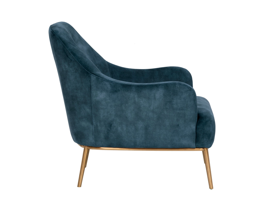 Cameron Lounge Chair - Nono Petrol | Sunpan Furniture - 106594