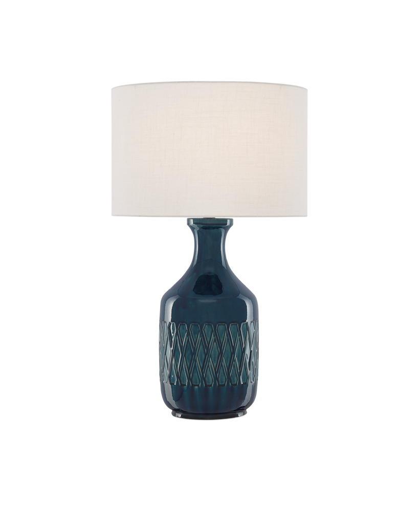 Currey & Co Samba Blue Table Lamp | 6000-0515