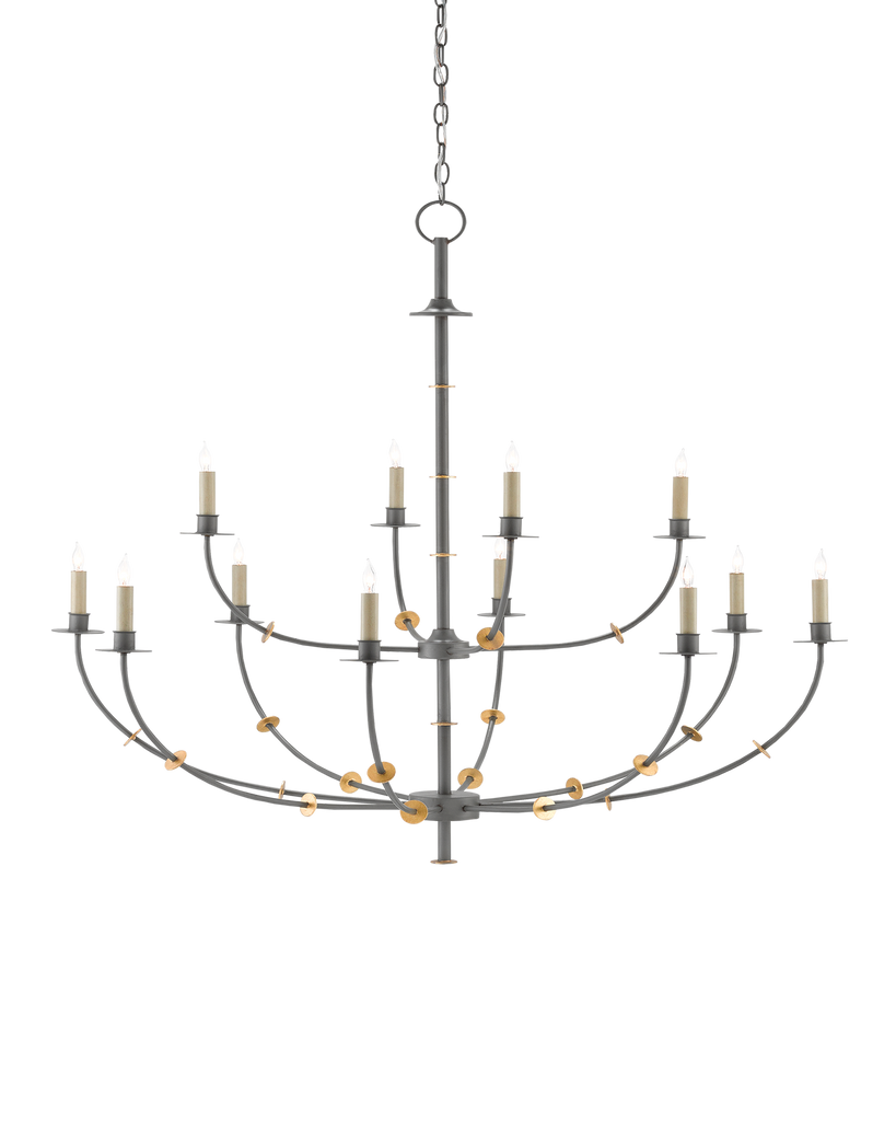 Currey & Co Balladier Gray Chandelier | 9000-0331