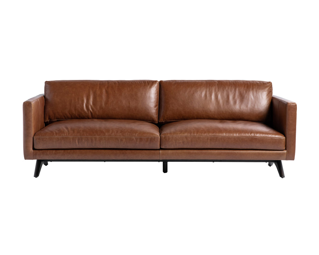 Rogers Sofa - Shalimar Tobacco Leather | Sunpan Furniture - 110582