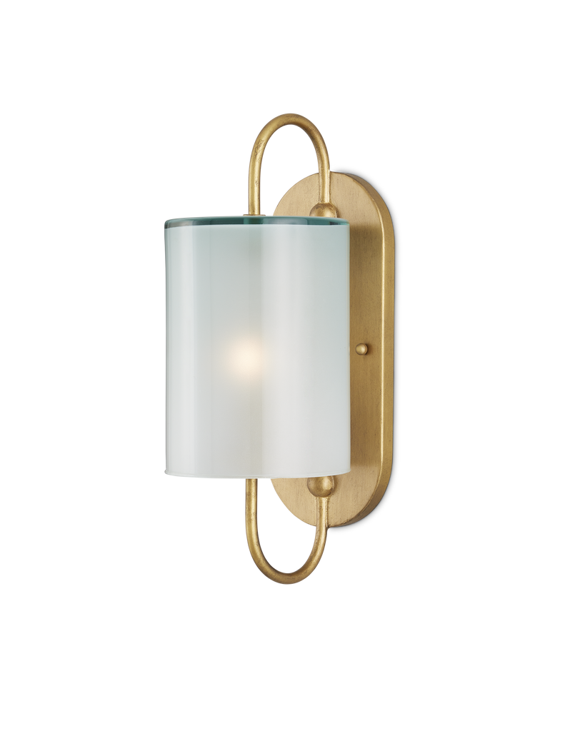 Currey & Co Glacier Brass Wall Sconce | 5800-0024