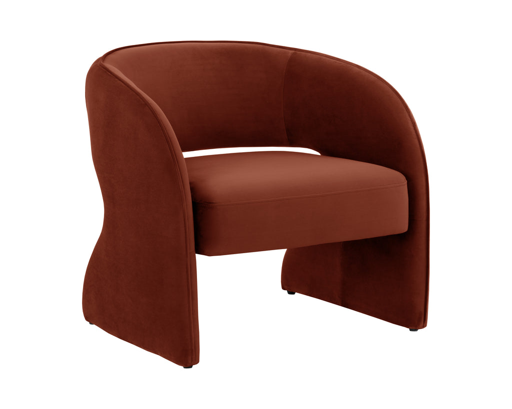 Rosalia Lounge Chair - Meg Rust | Sunpan Furniture - 109583