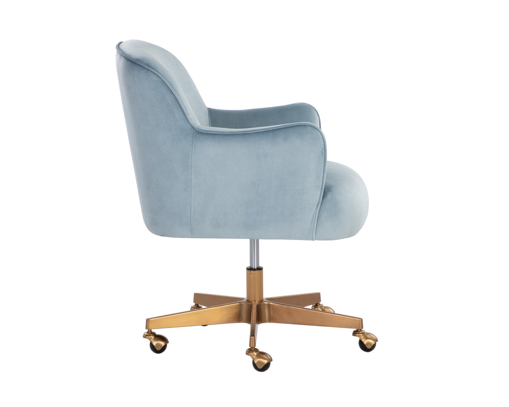 Karina Office Chair - Cornflower Blue Sky | Sunpan Furniture - 107853