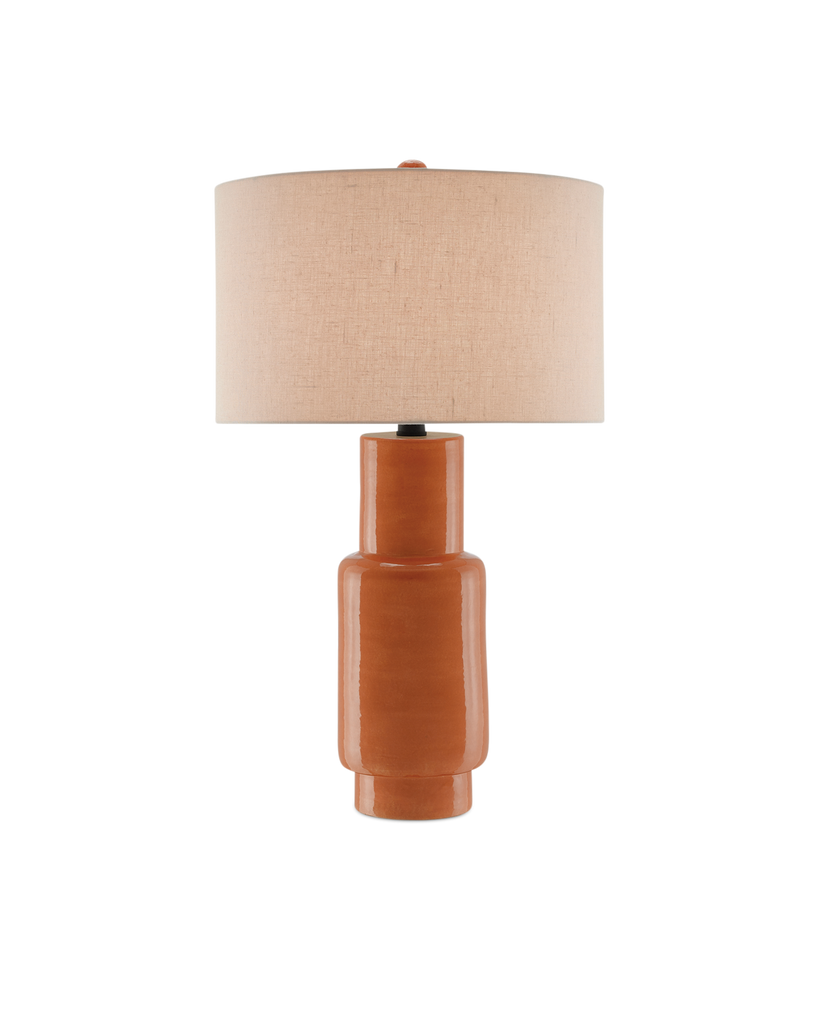 Currey & Co Janeen Orange Table Lamp | 6000-0192