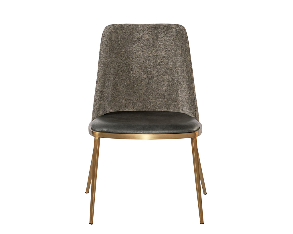 Dover Dining Chair - Bravo Portabella / Sparrow Grey | Sunpan Furniture - 104920