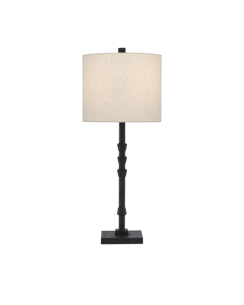 Currey & Co Lohn Black Table Lamp | 6000-0344