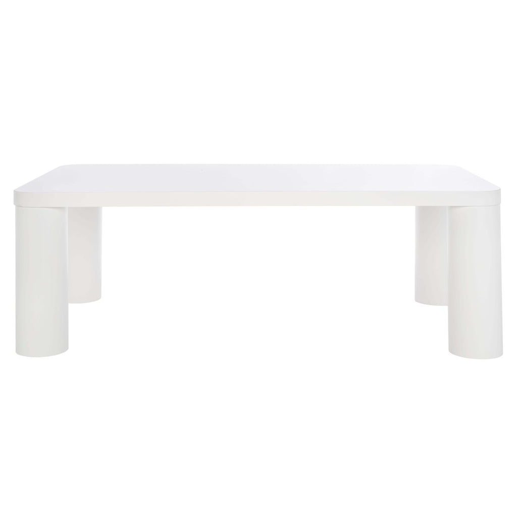 Aldous Rectangle Coffee Table | Safavieh, COF1500 - White