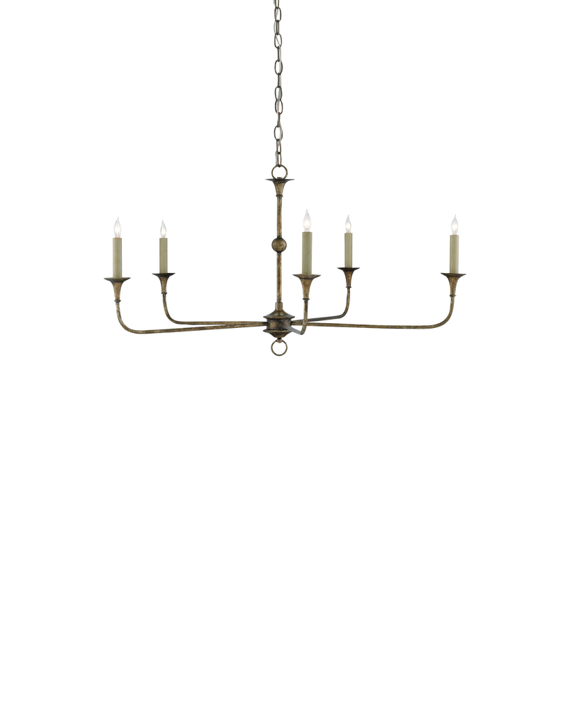 Currey & Co Nottaway Small Bronze Chandelier | 9000-0143