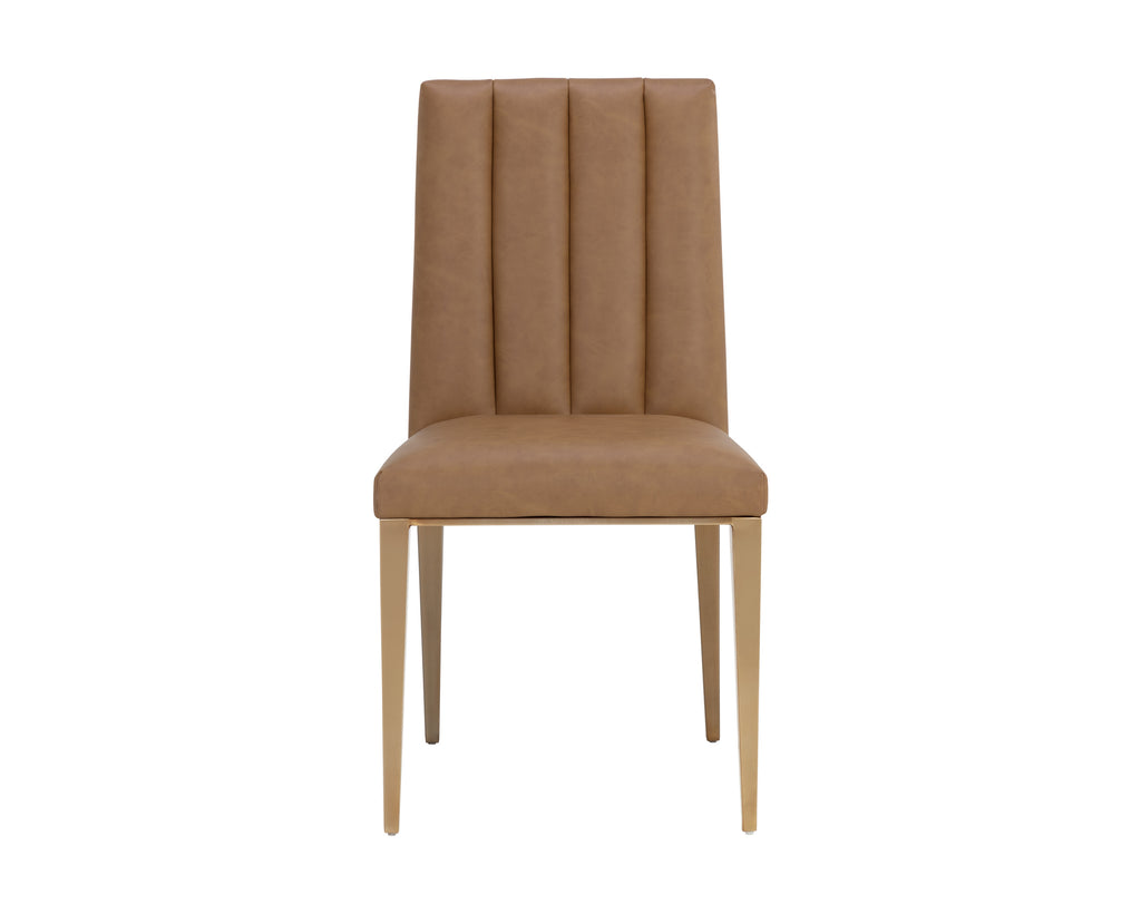 Wilbur Dining Chair - Milliken Cognac | Sunpan Furniture - 111429