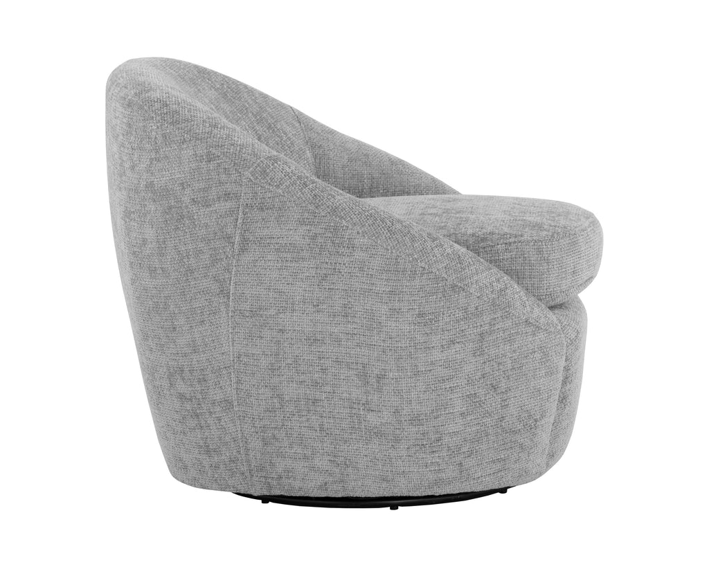 Bliss Swivel Lounge Chair - Husky Grey | Sunpan Furniture - 109892