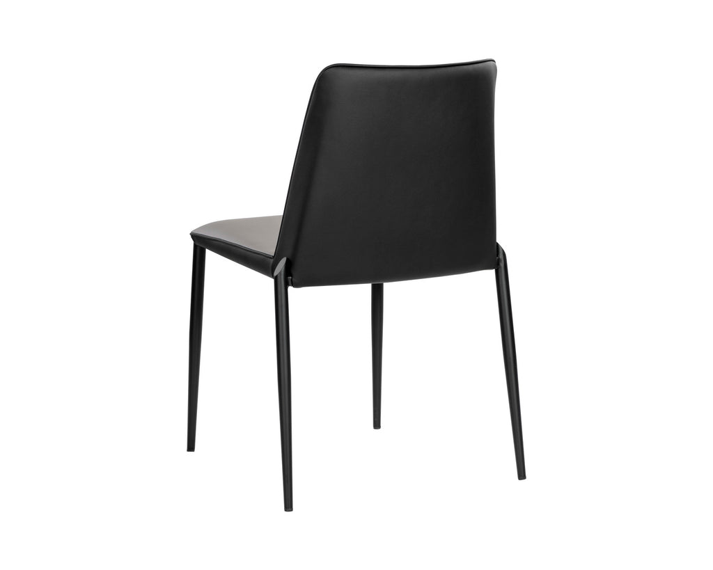 Renee Stackable Dining Chair - Dillon Stratus / Dillon Black | Sunpan Furniture - 107879