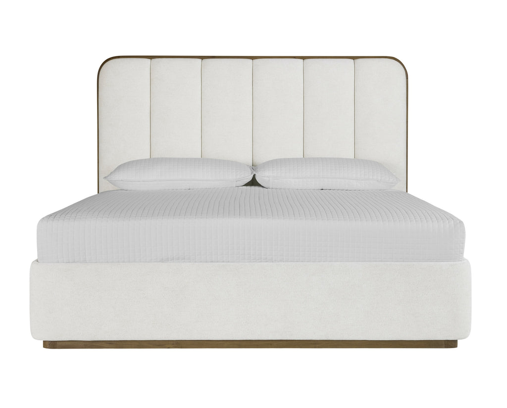 Jamille Bed - King - Eclipse White | Sunpan Furniture - 110749