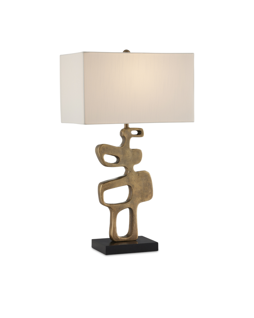 Currey & Co Mithra Brass Table Lamp | 6000-0884