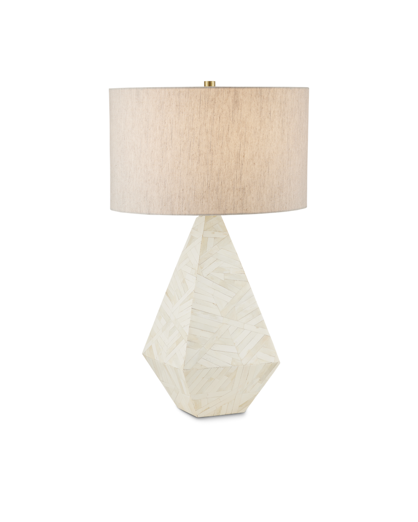 Currey & Co Elysium White Table Lamp | 6000-0866