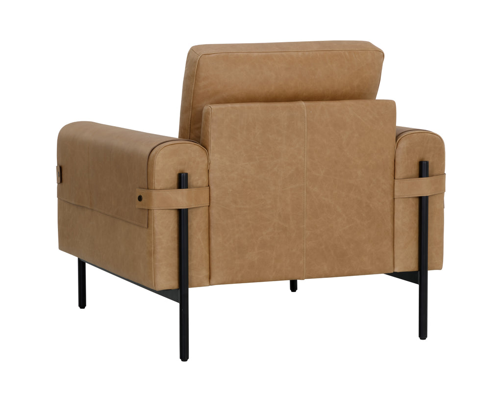 Camus Armchair - Ludlow Sesame Leather | Sunpan Furniture - 111588