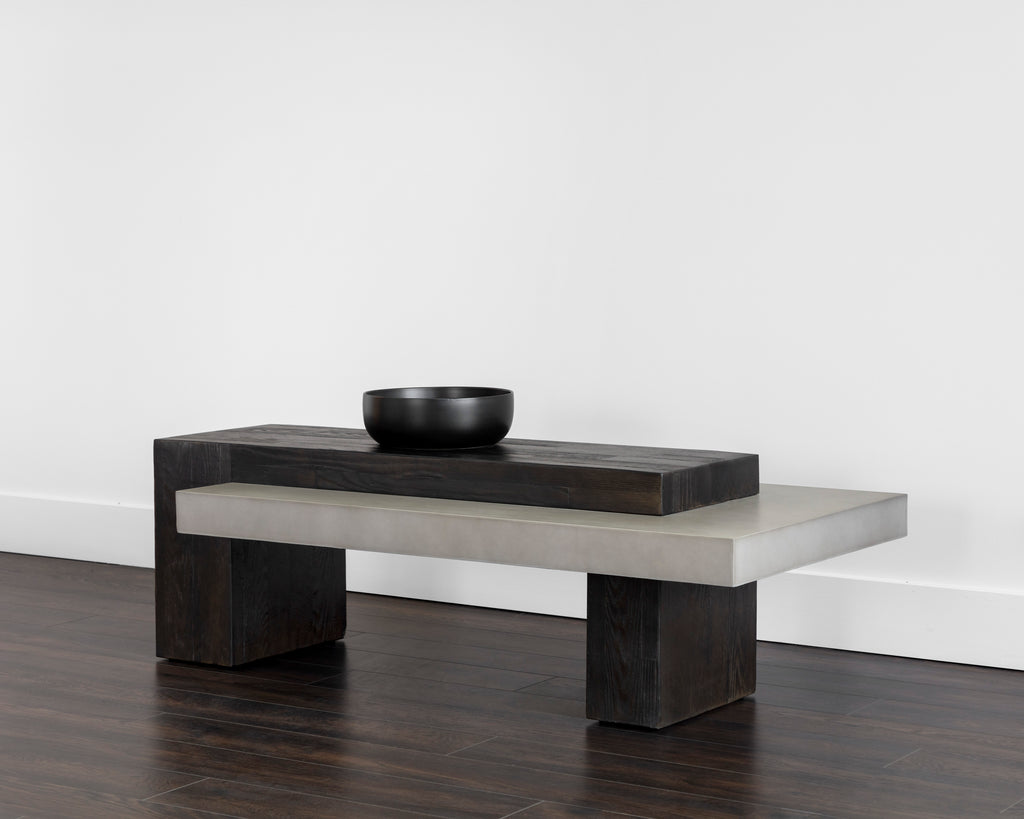 Herriot Coffee Table - Dark Brown / Grey | Sunpan Furniture - 108550