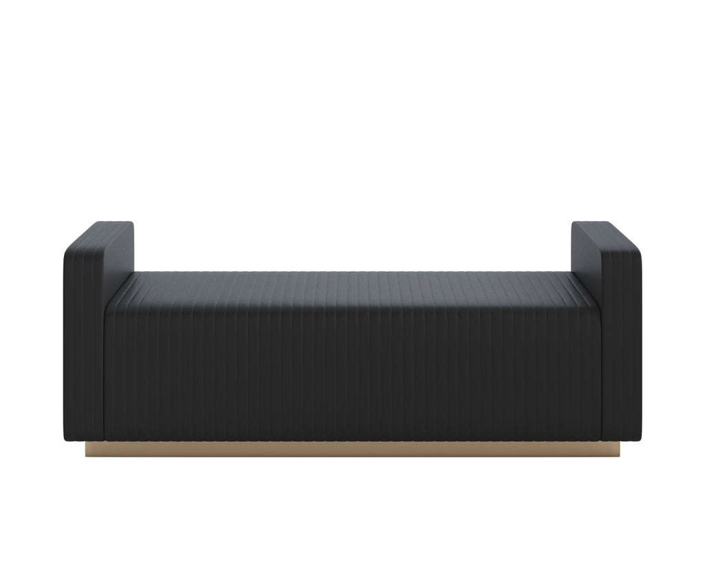 Odette Bench - Maven Black | Sunpan Furniture - 110747