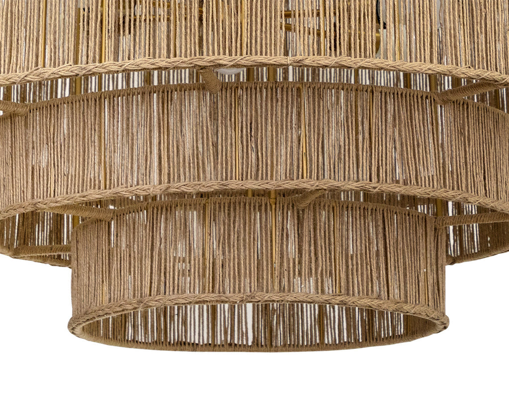 Alyssa Chandelier - Natural Jute | Sunpan Furniture - 111704