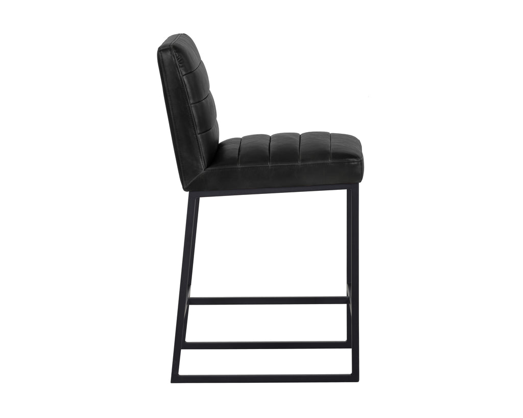 Spyros Counter Stool - Coal Black | Sunpan Furniture - 103899