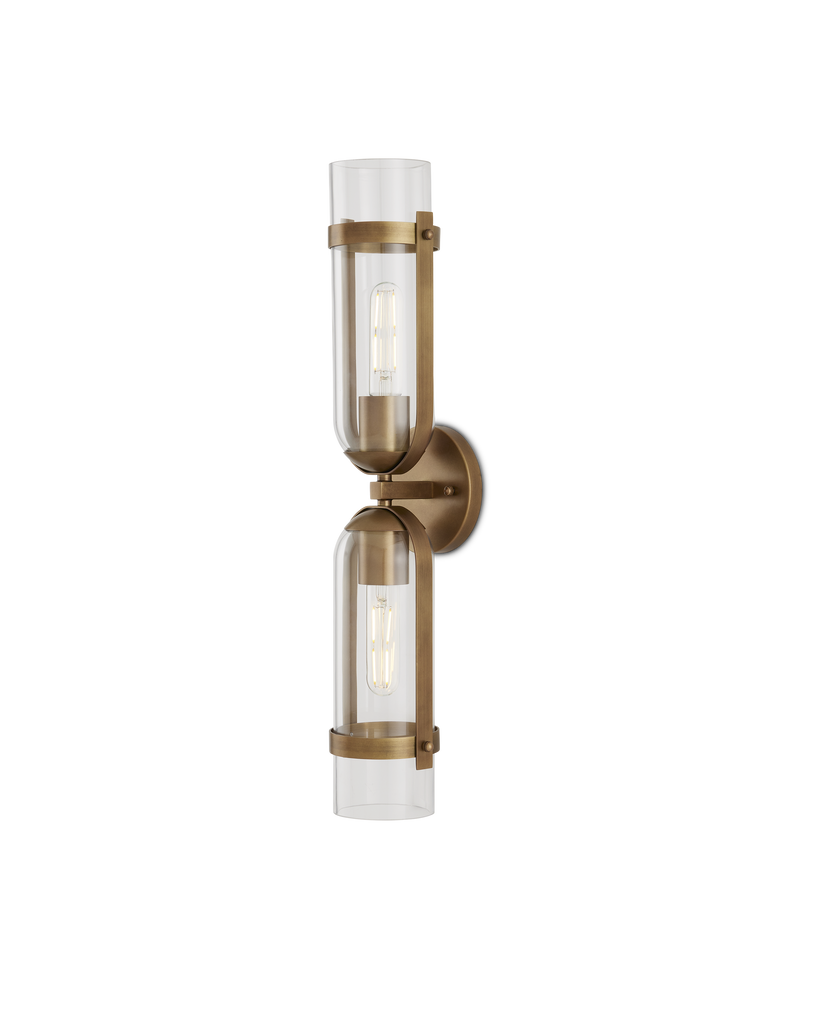 Currey & Co Bonardi Brass Wall Sconce | 5800-0027