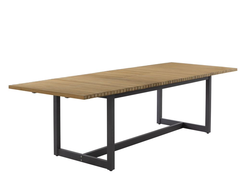 Geneve Extension Dining Table - Natural - 80" To 104" | Sunpan Furniture - 109494