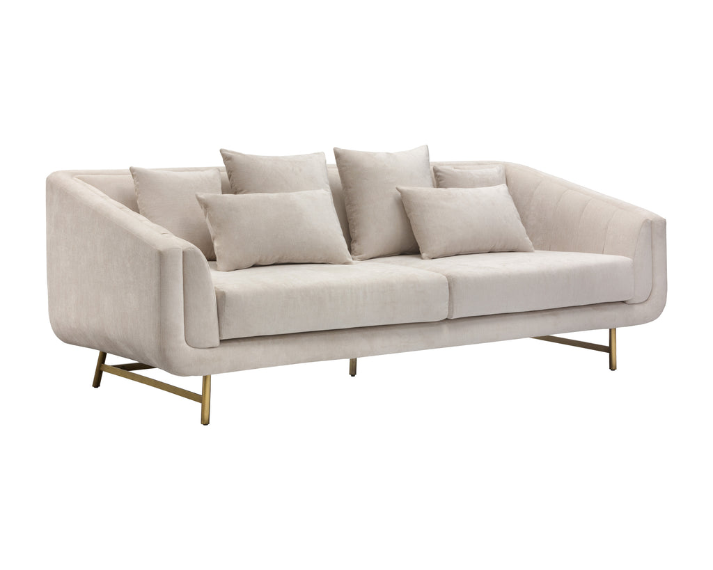 Veera Sofa - Polo Club Muslin | Sunpan Furniture - 105336